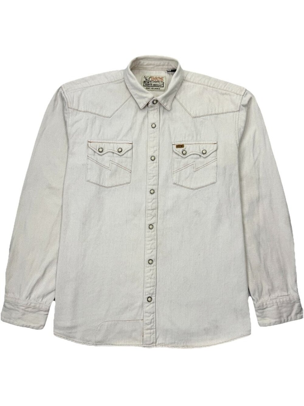 Howler Brothers Dust Up Denim Snapshirt Mens L Yoakam Natural Western Huckberry